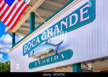 Boca Grande Village anmelden Gasparilla Island in SW Florida USA Stockfoto