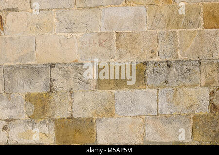 Alte Steinmauer Hintergrund. stadtmauer Frankreich Stockfoto