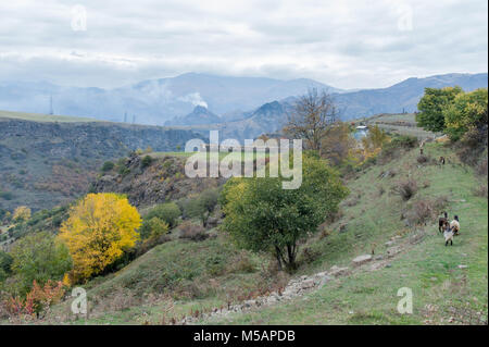 Haghpat ist ein Dorf in der Provinz Lori von Armenien, in der Nähe der Stadt Alaverdi und der Grenze zu Georgien entfernt. Es ist bemerkenswert für HAGHPAT M Stockfoto