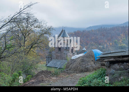 Goshavank was "onastery von Gosh'; zuvor als noch Getik ist ein aus dem 12. oder 13. Jahrhundert armenische Kloster im Dorf Gosh entfernt bekannt. Stockfoto