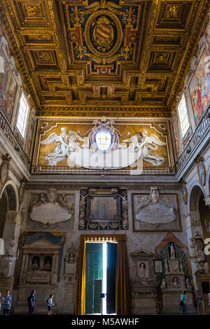Rom, Italien, 31. AUGUST 2017: die Basilika von Santa Maria in Aracoeli in Rom, Italien. Stockfoto