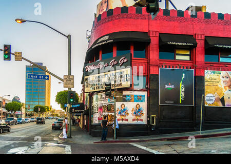 Die Welt berühmten Club der Whisky A Go-Go auf dem Sunset Boulevard, Los Angeles, Kalifornien. Stockfoto