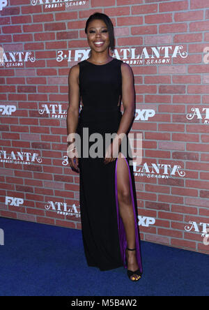 Los Angeles, CA, USA. Februar 2018. 19. Februar 2018 – Los Angeles, Kalifornien – Gail Bean. FX's ''Atlanta Robbin'' Saison LA Premiere im ACE Hotel. Foto: Birdie Thompson/AdMedia Credit: Birdie Thompson/AdMedia/Alamy Live News Stockfoto