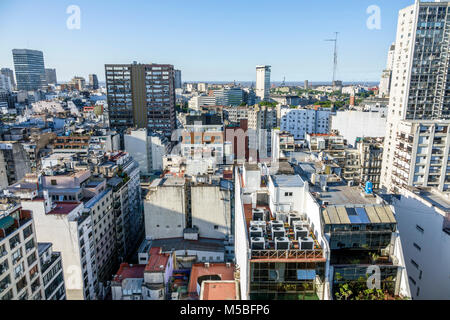 Buenos Aires Argentinien, Monserrat, Skyline der Stadt, Gebäude, Wolkenkratzer, Dächer, Blick vom Sheraton Libertador Hotel, ARG171125355 Stockfoto