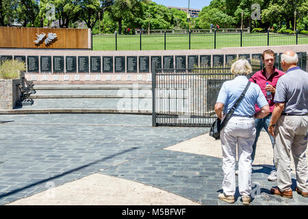 Buenos Aires Argentinien,Plaza San Martin,Park,Denkmal der Gefallenen in Malvinas Monumento a los Caidos en Malvinas Falklands Krieg leeres Grab,Hispanic,m Stockfoto