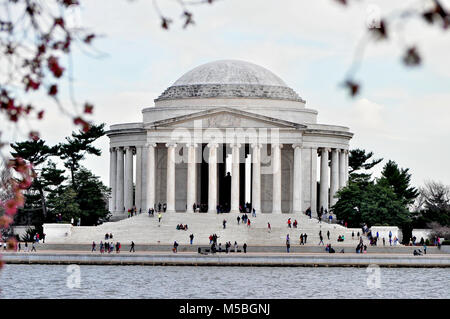 Thomas Jefferson Memorial Vorderansicht Stockfoto