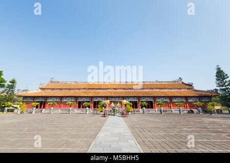 Die Mieu Tempel, Imperial Gehäuse, Zitadelle, Hue, Vietnam Stockfoto