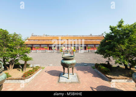 Die Mieu Tempel, Imperial Gehäuse, Zitadelle, Hue, Vietnam Stockfoto