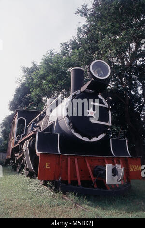 Dampfmaschine des Jahres 1920, Eisenbahnmuseum, Mysore, Karnataka, Indien Stockfoto