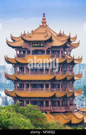 China Wuhan City, Yellow Crane Tower Stockfoto