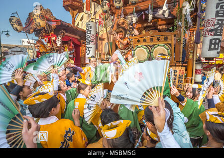 Japan, Saitama Provinz, Stadt, Hanno Hanno Festival Stockfoto