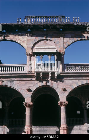 Interieur von Indore Palace, Indore, Madhya Pradesh, Indien Stockfoto