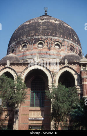 Nahaufnahme von Maharaja Sayajirao Universität Baroda, Gujarat, Indien Stockfoto