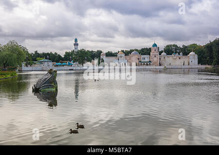 Kaatsheuvel, Niederlande - 19 August 2017: Fata Morgana ist eine der Attraktionen im Freizeitpark Efteling in den Niederlanden Stockfoto