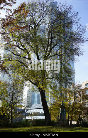 Deutsche Bank Twin Towers, Frankfurt, Deutschland Stockfoto