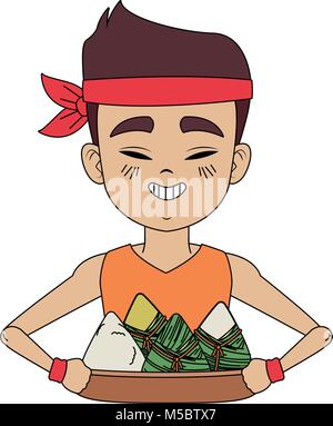 Chinesen Reis essen Stock Vektor