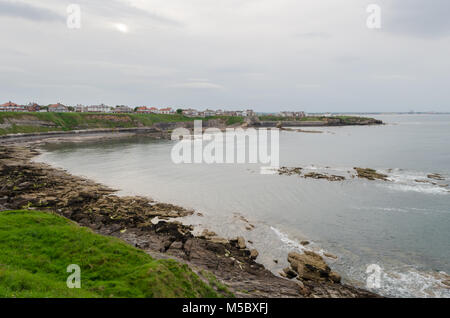 Collywell Bucht in Seaton Sluice, Northumberland Stockfoto