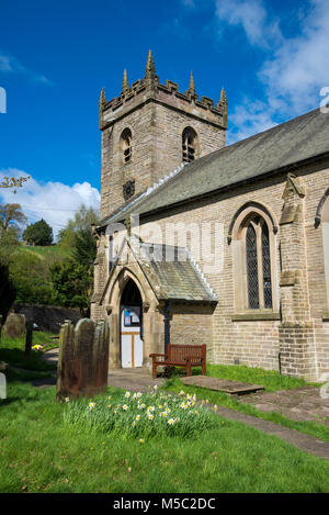 St. James' Church in der Nähe Taxal Whaley Bridge, Derbyshire, England. Stockfoto