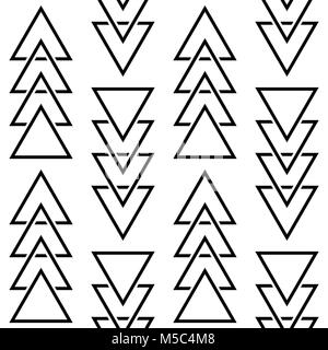 Geometrische Dreieck vector Pattern, hipster abstrakte nahtloses Design, moderne Hintergrund Stock Vektor