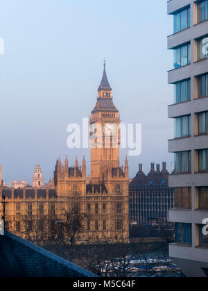 Big Ben von St Thomas' Hospital Stockfoto