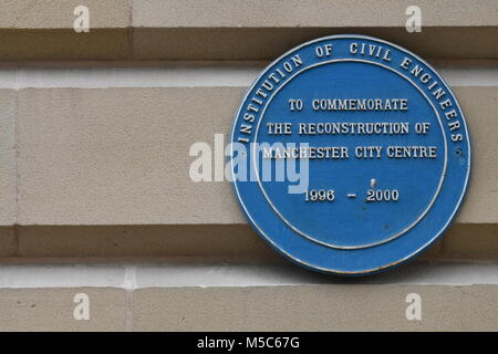 Manchester Center Wiederaufbau Stockfoto