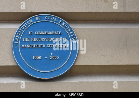 Manchester Center Wiederaufbau Stockfoto