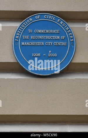 Manchester Center Wiederaufbau Stockfoto