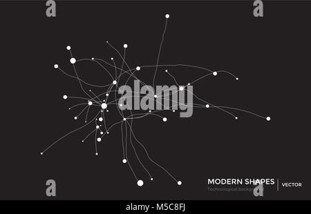 Vektor abstrakte Stromkreis networking blockchain Konzept Stock Vektor