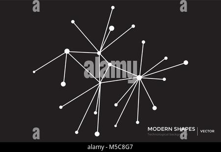 Vektor abstrakte Stromkreis networking blockchain Konzept Stock Vektor