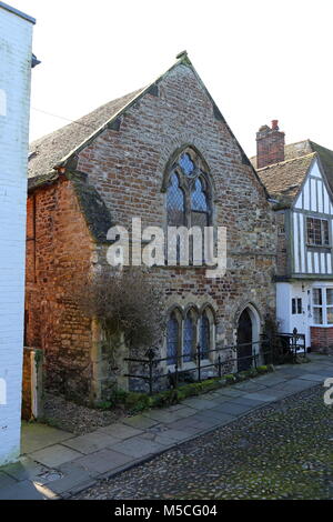 Älteste Haus in Roggen, ursprünglich ein Kloster für die Mönche, Watchbell Street, Rye, East Sussex, England, Großbritannien, USA, UK, Europa Stockfoto