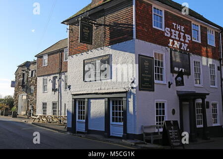 Ship Inn, The Strand, Rye, East Sussex, England, Großbritannien, USA, UK, Europa Stockfoto