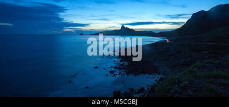 Dat Con Dao Doc Strand, Insel, Ba Ria Vung Tau, Vietnam. . Panorama vom schönen Strand Stockfoto