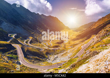 Transfagarasan Highway, die wohl schönste Straße der Welt, Europa, Rumänien (Transfagarashan) Stockfoto