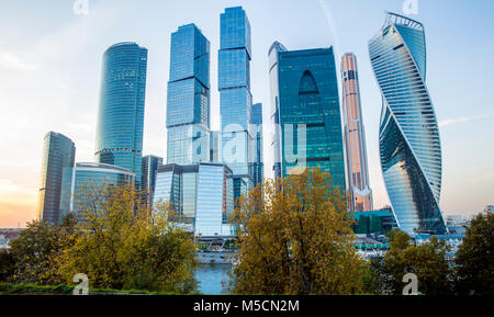 Stadt Moskau - Moskau International Business Center, Russland Stockfoto