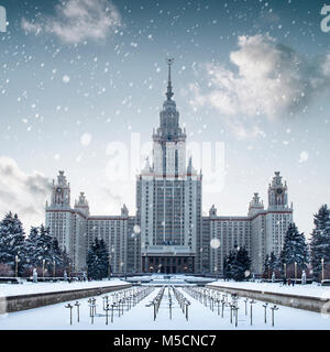 Lomonossow-universität Moskau, Russland Stockfoto