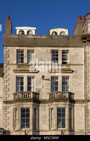 WEYMOUTH, Großbritannien - 26 Dezember, 2017 - Hotel Prince Regent im Sonnenlicht auf der Promenade Promenade, Dorchester, Dorset, England, UK, Dezember Stockfoto