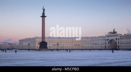 Schlossplatz in Sankt Petersburg, Russland Stockfoto