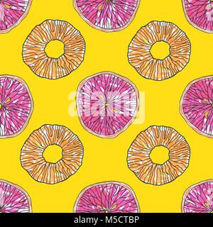 Citrus nahtlose Muster. Tropischen Hintergrund Stockfoto