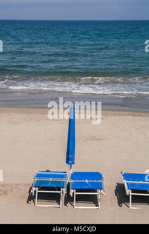 Die Promenade von Laigueglia, Mar Ligure Savona, Ligurien, Italien Stockfoto