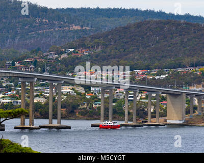 Tasman Bridge ist ein 5-spurige Brücke Hobart Tasmanien, Australia‎ Stockfoto