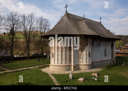 Das Kloster Humor, Suceava, Moldavien, Rumänien. Stockfoto