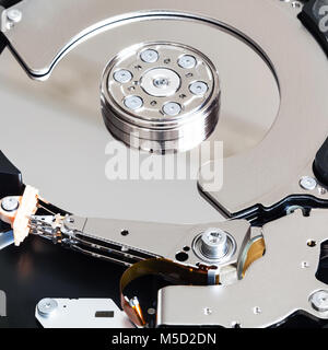 Öffnen Sie Internes 3,5-Zoll-SATA-Laufwerk schließen Stockfoto