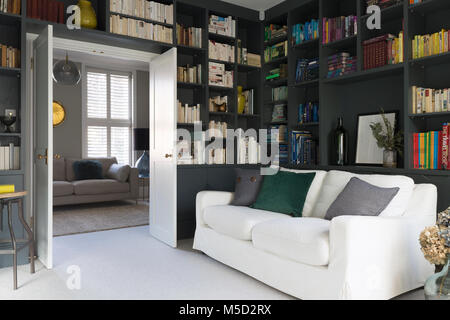 Luxus Home Showcase Bibliothek Stockfoto