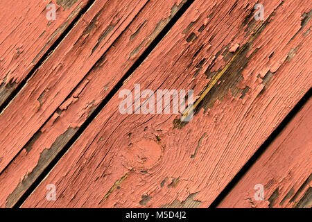 Holz - Farbe der Seite einer alten Scheune Stockfoto