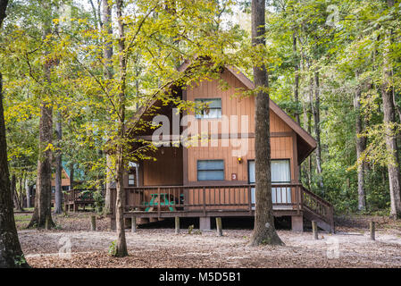 Camp Kulaqua ist ein 7 Adventisten retreat Fläche von 600 Hektar, liegt etwas außerhalb der Stadt Hohen Federn in North Central Florida. Stockfoto