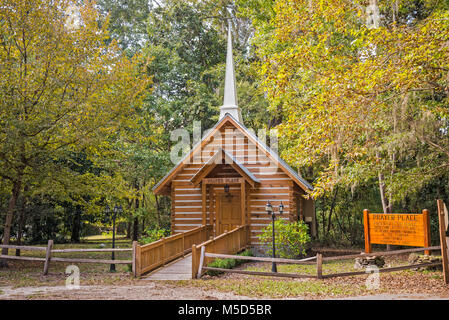 Camp Kulaqua ist ein 7 Adventisten retreat Fläche von 600 Hektar, liegt etwas außerhalb der Stadt Hohen Federn in North Central Florida. Stockfoto