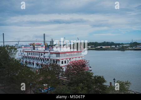 Savannah Queen Riverboat - Die Georgien, Georgien, Nordamerika Stockfoto