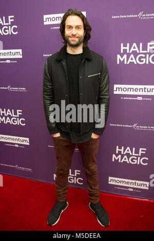 LOS ANGELES, Ca - 21. Februar: Chris D'Elia am Los Angeles Special Screening der Hälfte Magic an der London West Hollywood in Los Angeles, Kalifornien am 21. Februar 2018. Quelle: Steve Rose/MediaPunch Stockfoto