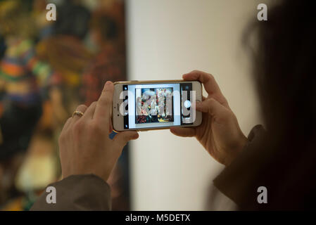 Turin, Piemont, Italien. 22 Feb, 2018. Turin, Italy-February 22, 2018: Renato Guttuso Kunst Ausstellung in der GAM in Turin Credit: Stefano Guidi/ZUMA Draht/Alamy leben Nachrichten Stockfoto