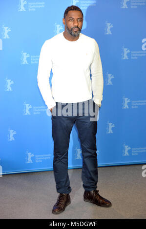 Berlin, Deutschland. 22 Feb, 2018. 68Th Berlin International Film Festival. Festival Internazionale del Cinema di Berlino 2018. Photocall Film 'Yardie'. Im Bild: Idris Elba Kredit: Unabhängige Fotoagentur/Alamy leben Nachrichten Stockfoto